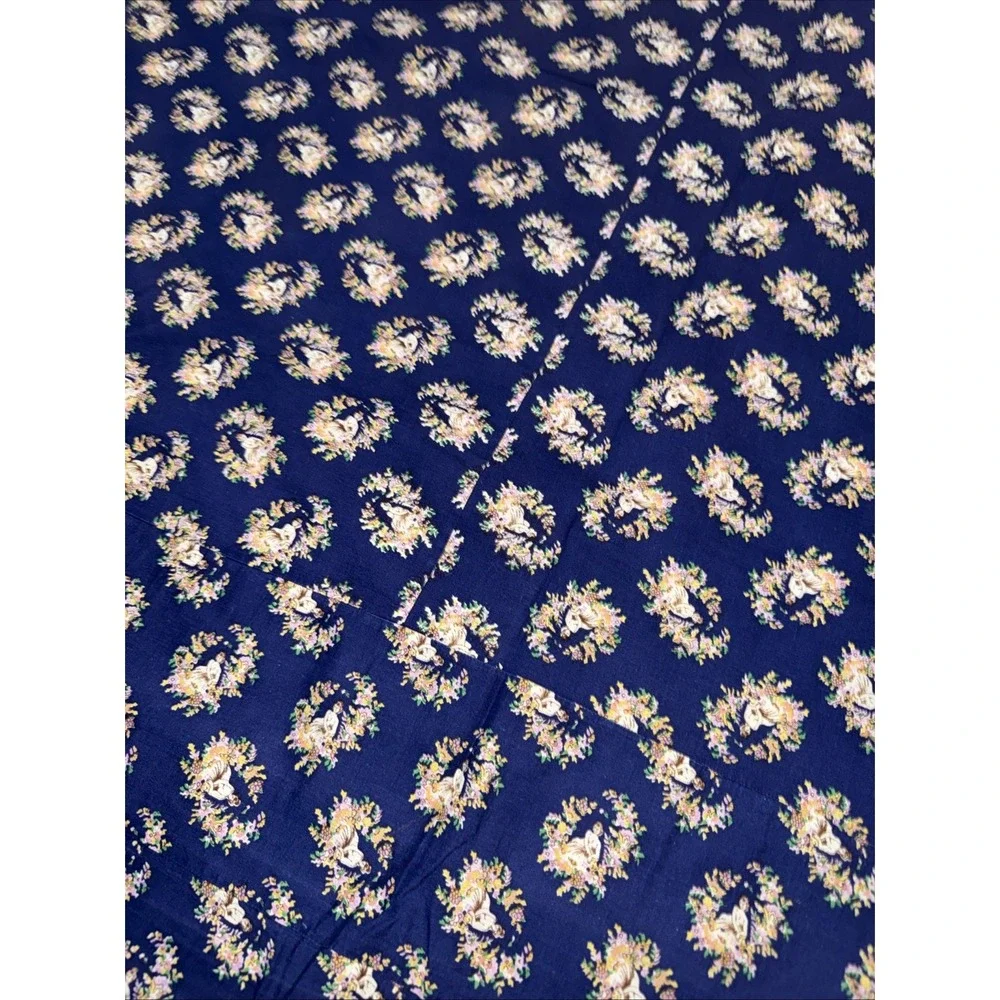 Vintage Handmade Patchwork Quilt Bedspread 95X77 In Farmhouse No Filling READ